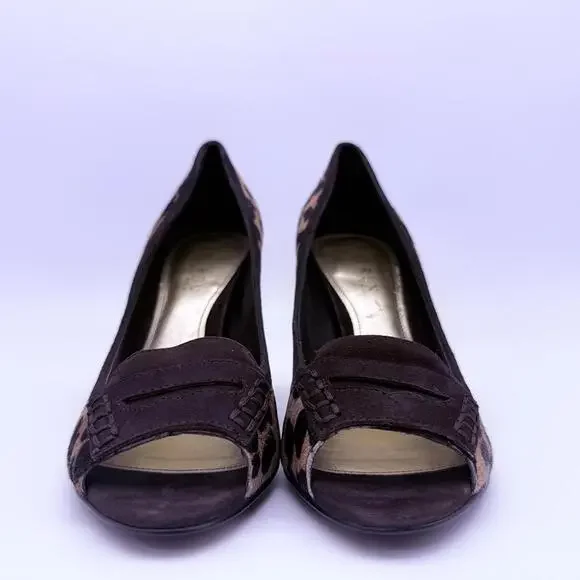 Lauren Ralph Lauren Heel Leopard Print Size 8.5 - Picture 2 of 10